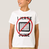 6月嫌い Tシャツ (正面)