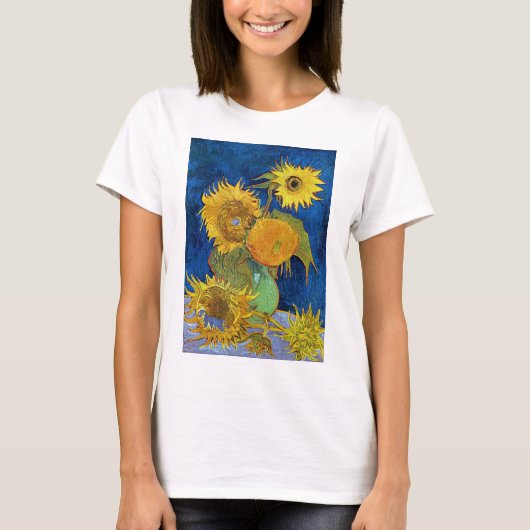 ６本のひまわり、ゴッホ Tシャツ (正面)
