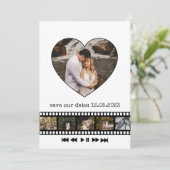 ６枚の写真で作るコラージュムービー　大切な人へ贈る感動のムービー 招待状 (スタンド正面)