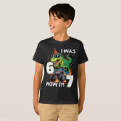 ６歳から７歳の誕生日ボーイ恐竜モンスタートラック６７ Tシャツ (正面フル)