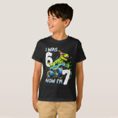 6歳から7歳!7歳の誕生日おめでとう モンスタートラック Tシャツ (正面フル)