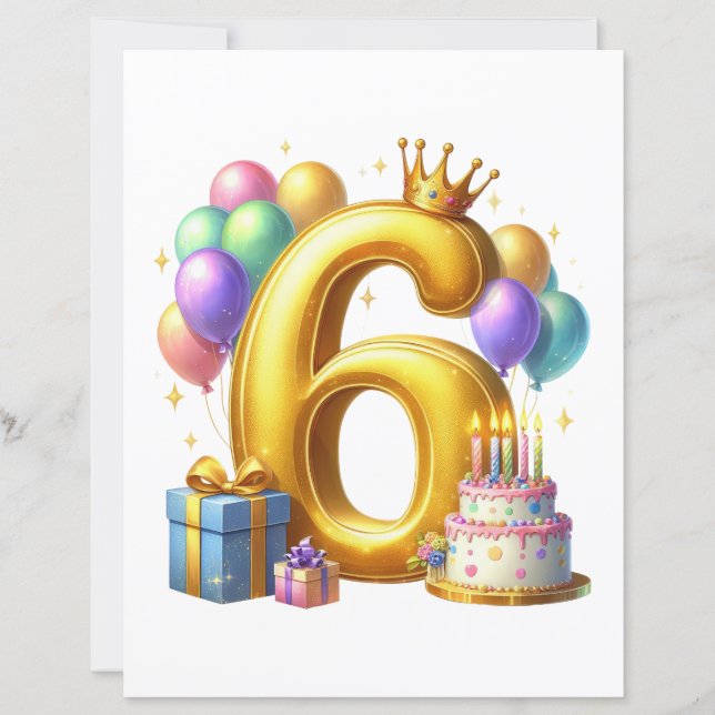 ６歳の誕生日おめでとう (正面)