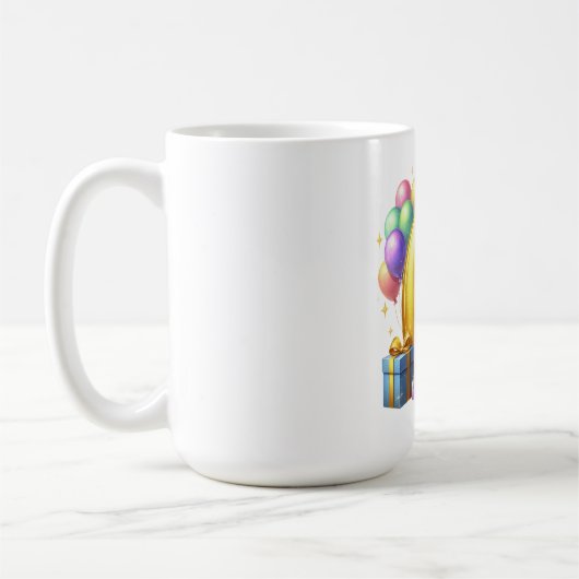 6歳の誕生日おめでとう コーヒーマグカップ (左)