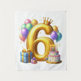 ６歳の誕生日おめでとう タペストリー
