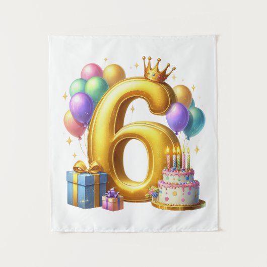 ６歳の誕生日おめでとう タペストリー (正面)