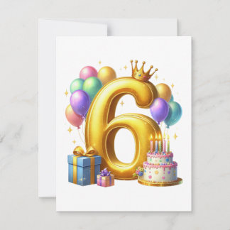 ６歳の誕生日おめでとう 招待状