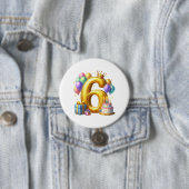 ６歳の誕生日おめでとう 缶バッジ (インサイチュ)