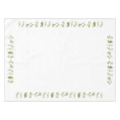 6種類のフレッシュハーブ 52x70 テーブルクロス (正面(横))