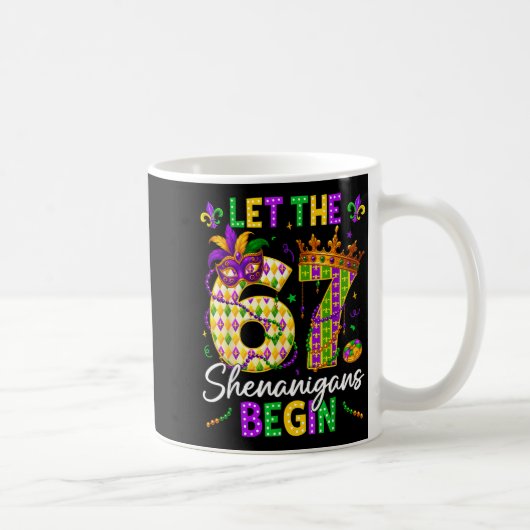 ６７の騒ぎを始めよう　面白い６ ７　六 七 M コーヒーマグカップ (右)