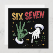 67ミーム面白い意地悪な奴クリスマスバイラル67 シーズンカード (正面/裏面)