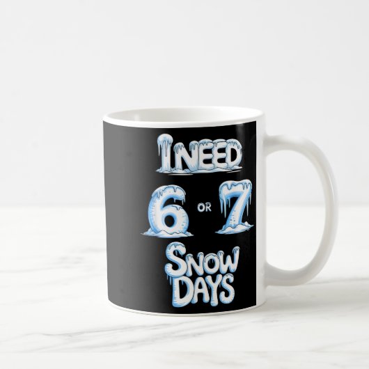 6〜7日雪休みが欲しい!おもしろい先生の冬の学校 コーヒーマグカップ (右)