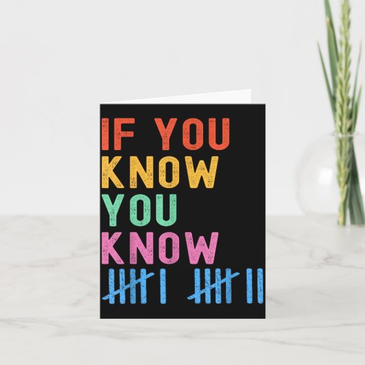 ６ ７ 知ってる人向けのおもしろいカウントマーク 六 ７ カード (正面)