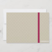 ７年目の記念日の招待状 :: 愛情 招待状 (裏面)