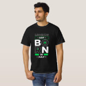 7月に伝説が生まれる メンズバースデーTシャツ Tシャツ (正面フル)