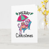 ７月のクリスマス カード (黄色い花)