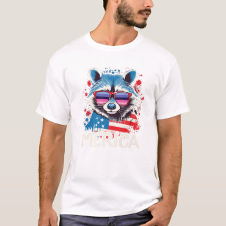７月のメリカリタヌキ Tシャツ