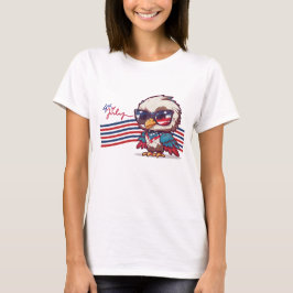 7月4日の独立記念日おめでとうございます Tシャツ
