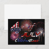 7月4日の自由祭典をお祝いしよう ノートカード (正面/裏面)