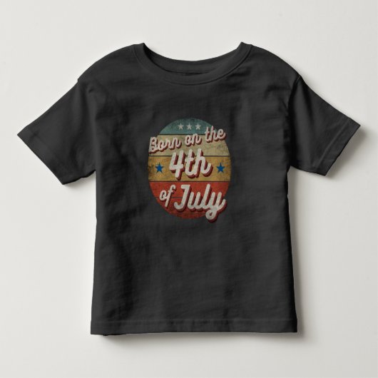 ７月４日生まれ トドラーTシャツ (正面)