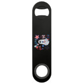 ７月４日 ゴースト レッド ホワイト ブー 愛国 ハロウィン スピード栓抜き (正面)