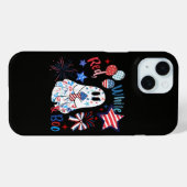 ７月４日 ゴースト レッド ホワイト ブー 愛国 ハロウィン Case-Mate iPhoneケース (裏面 (横))