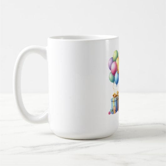 7歳の誕生日おめでとう コーヒーマグカップ (左)