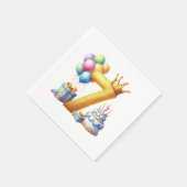 ７歳の誕生日おめでとう スタンダードカクテルナプキン (角)