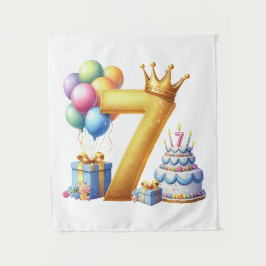 ７歳の誕生日おめでとう タペストリー (正面)