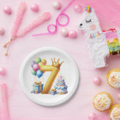 ７歳の誕生日おめでとう ペーパープレート (パーティー)