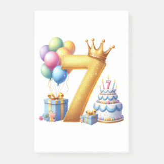 7歳の誕生日おめでとう ポストイット