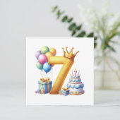 ７歳の誕生日おめでとう 招待状 (スタンド正面)