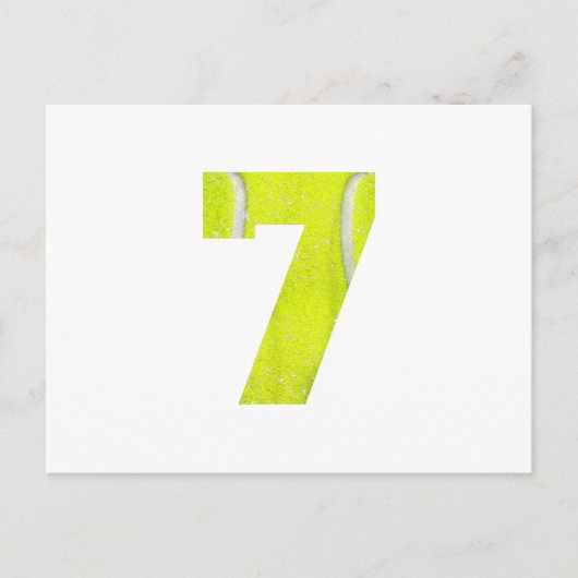 7歳の誕生日2013年 テニス少年少女 キッズ セブン 案内ポストカード (正面)