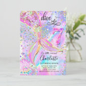 「７歳の誕生日！マーメイドに変身して海にダイブしよう！」 招待状 (スタンド正面)