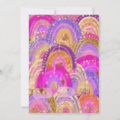 ７歳の誕生日　女の子の招待状 招待状 (裏面)