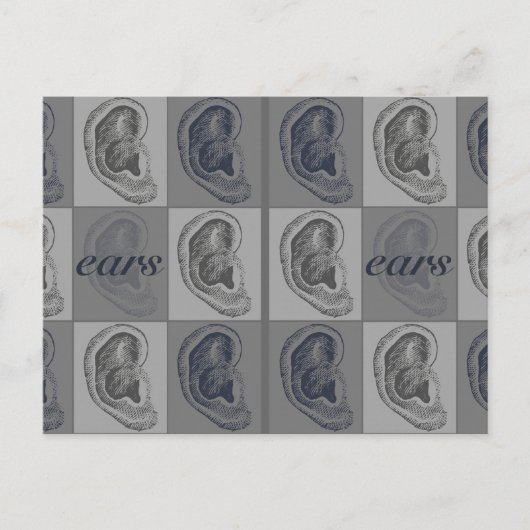 ８つの耳のグラフィック ポストカード (正面)