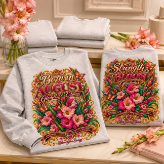８月の誕生日・グラジオラスの誕生花 Tシャツ