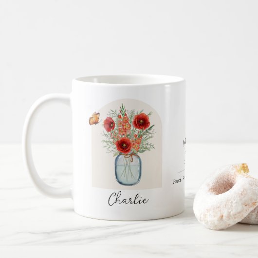 8月の誕生花マグ コーヒーマグカップ (ドーナツ)