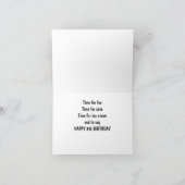 8歳の子のための美味しいカップケーキカード カード (内部)