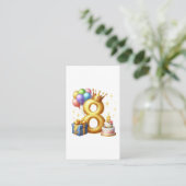 ８歳の誕生日おめでとう エンクロージャーカード (スタンド正面)