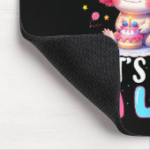 ８歳の誕生日ガール キュートなアホロトル ８才の誕生日 マウスパッド (コーナー)