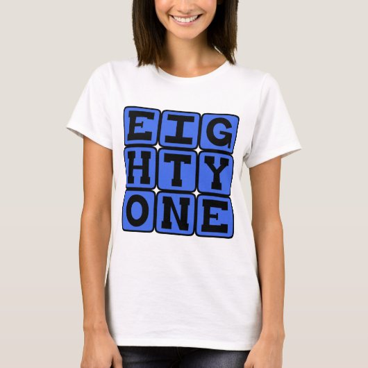 ８１番、ナンバー８１ Tシャツ (正面)