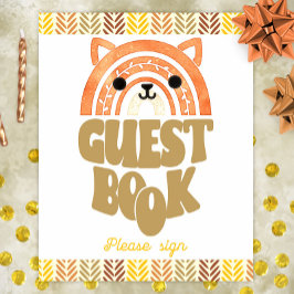 ８ｘ１０ ゲストブック ボヘミア ウッドランド フォックス バースデー