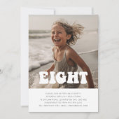 ８・グルーヴィー・フォト・バースデー・招待状 招待状 (正面)