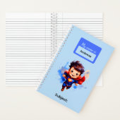 ９人のスーパーヒーロー キッズ 男の子 文房具 学生 ノートブック (内側)