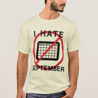 9月が嫌い Tシャツ