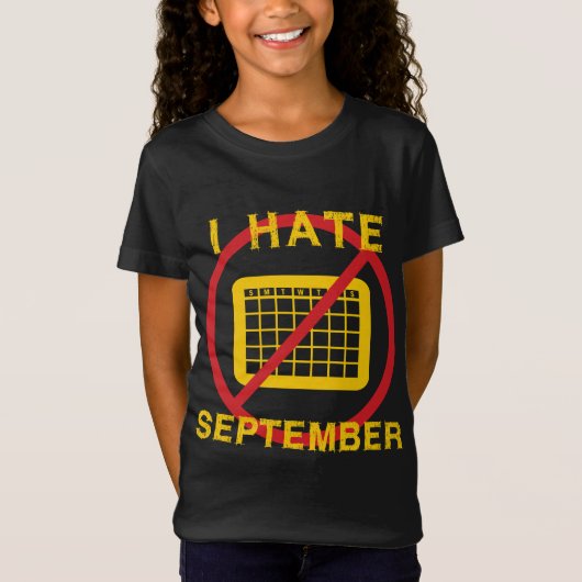９月が嫌い Tシャツ (正面)