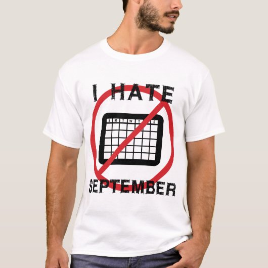 9月なんて嫌い Tシャツ (正面)