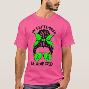 9月のグリーンリンパ腫啓発 メス Tシャツ