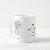 ９月の誕生月フラワーマグ コーヒーマグカップ (正面左)