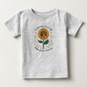 9月はゴールドで児童がんの啓発 ベビーTシャツ